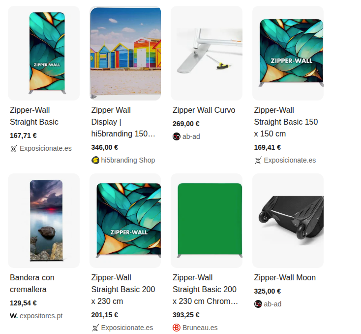 Resultados orgánicos en Google Shopping